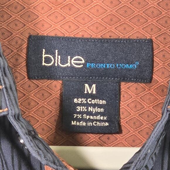 Pronto Uomo BLUE Men's Shirt. Size Medium. - Picture 5 of 16